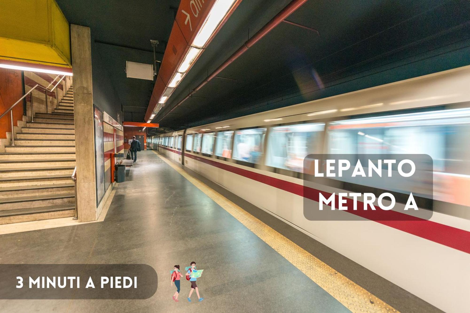 Marcantonio Colonna - Loft X5 Persone, Wi-fi, Aria Condizionata Nelle Camere, Parcheggio Privato, Metro A Lepanto 800mt Da Vaticano Apartamento