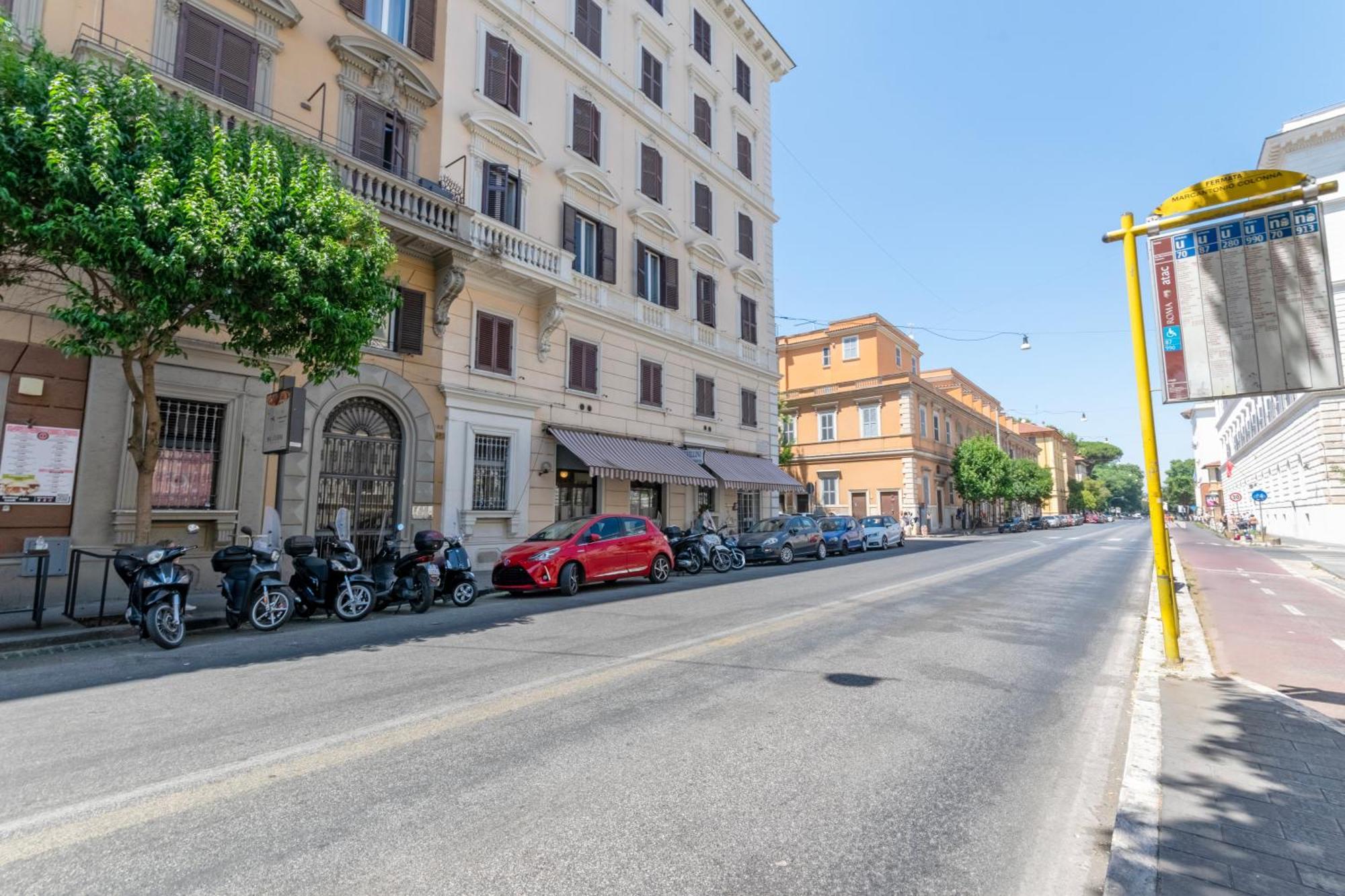 Apartamento Marcantonio Colonna - Loft X5 Persone, Wi-fi, Aria Condizionata Nelle Camere, Parcheggio Privato, Metro A Lepanto 800mt Da Vaticano